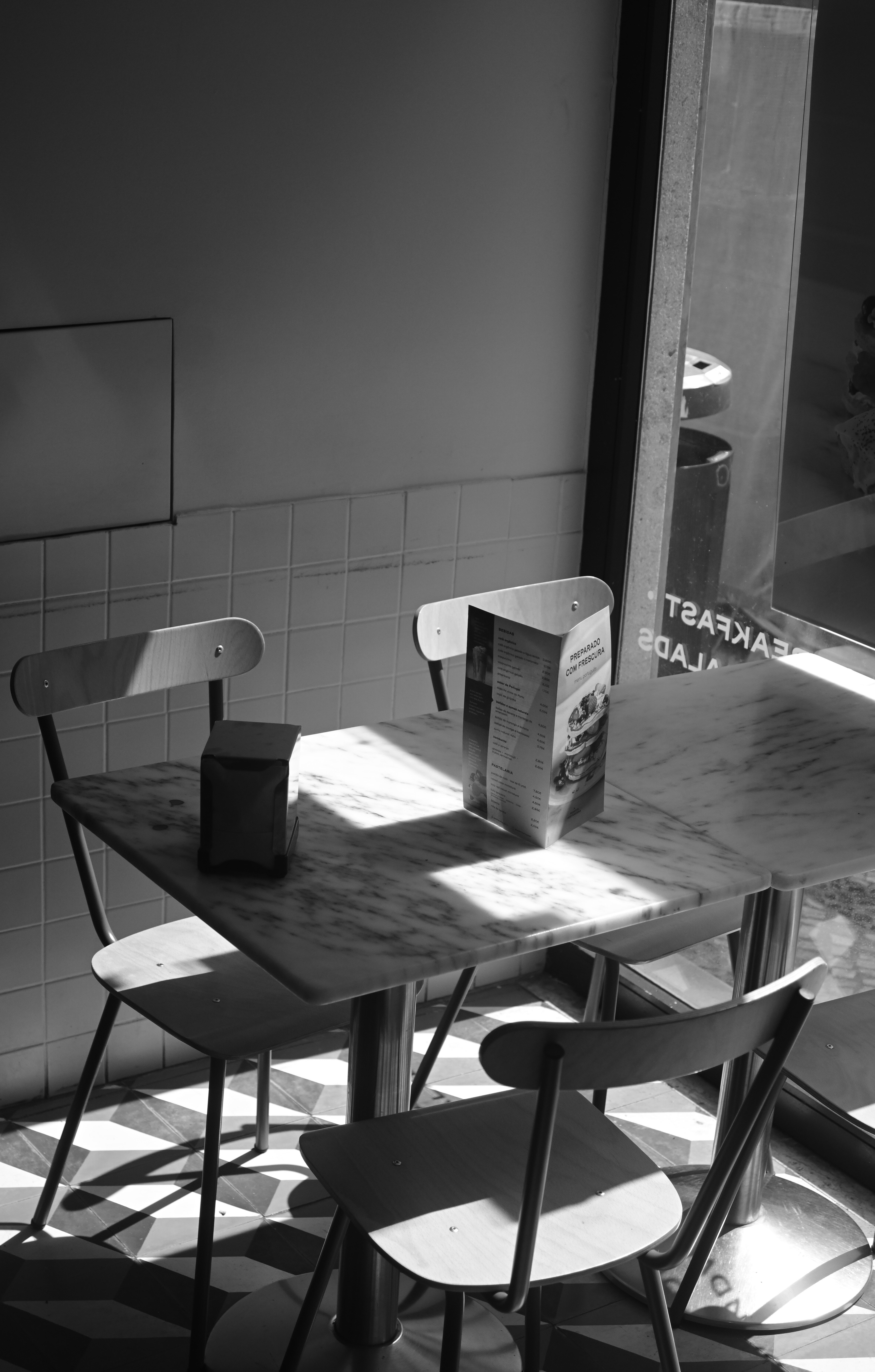 Cafe Table Sunlight